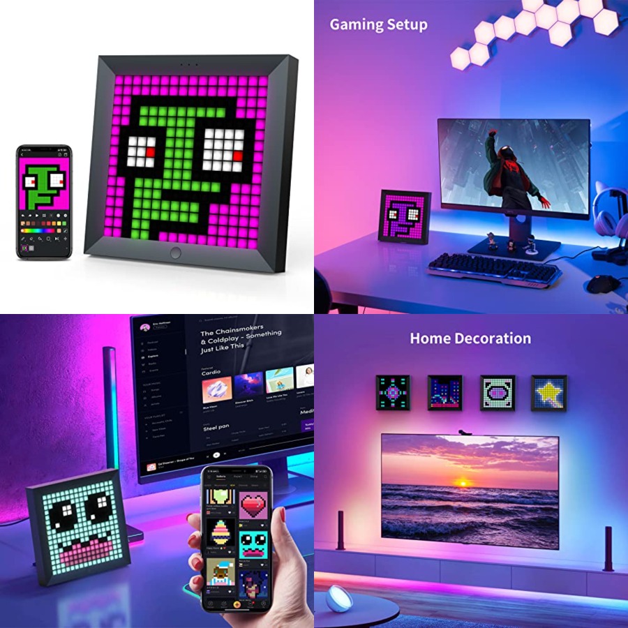 Desk Setup Gaming - LED Işık Piksel Ekran Paneli, RGB
