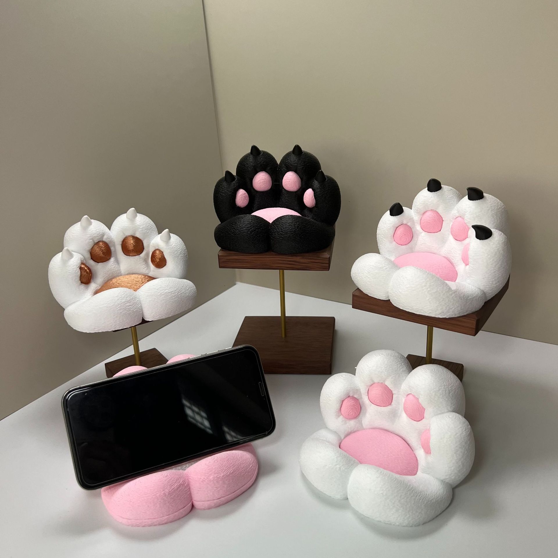 Desk Setup Cute - Sevimli kedi patisi şeklinde masa süsü,