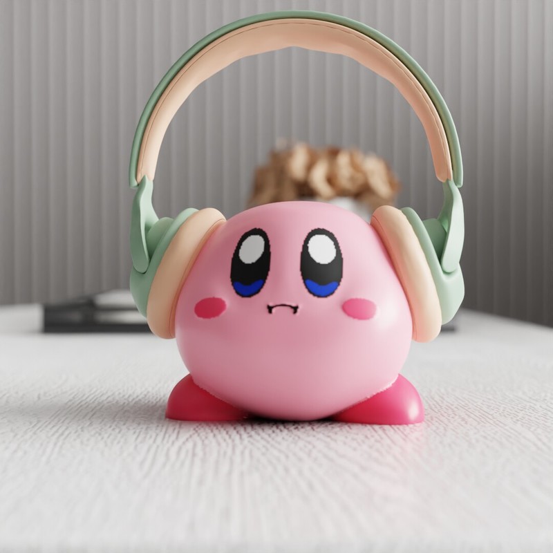 Desk Setup Cute - MSKA Kulaklık Standı Kirby Sevimli Karikatür