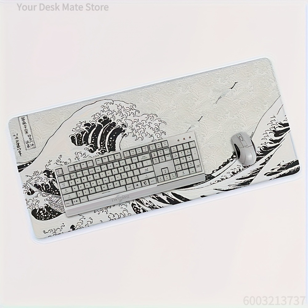 Siyah Beyaz Dalga Sanatı XXL M - Desk Setup Pc And Laptop incelemesi ve fiyatı