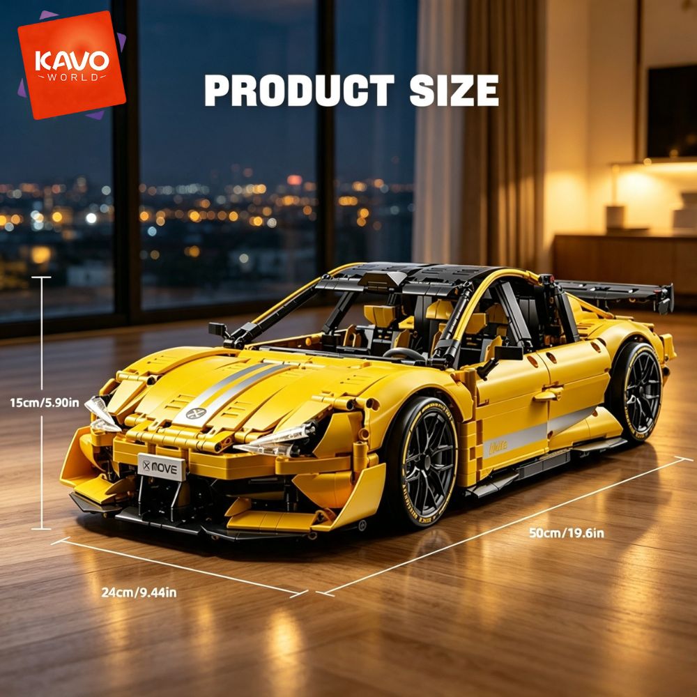KAVOWORLD 2143 parça Sarı 1:10 - Yellow Desk Setup incelemesi ve fiyatı