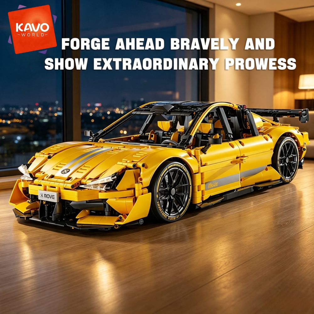 KAVOWORLD 2143 parça Sarı 1:10 - Yellow Desk Setup incelemesi ve fiyatı
