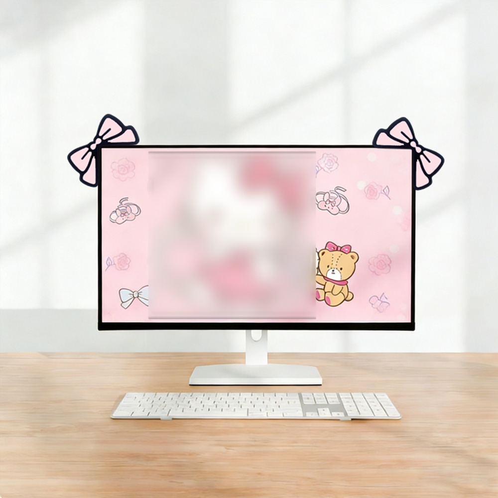 Sevimli Pembe Fiyonklu Monitör - Desk Setup For Laptop And Monitor incelemesi ve fiyatı