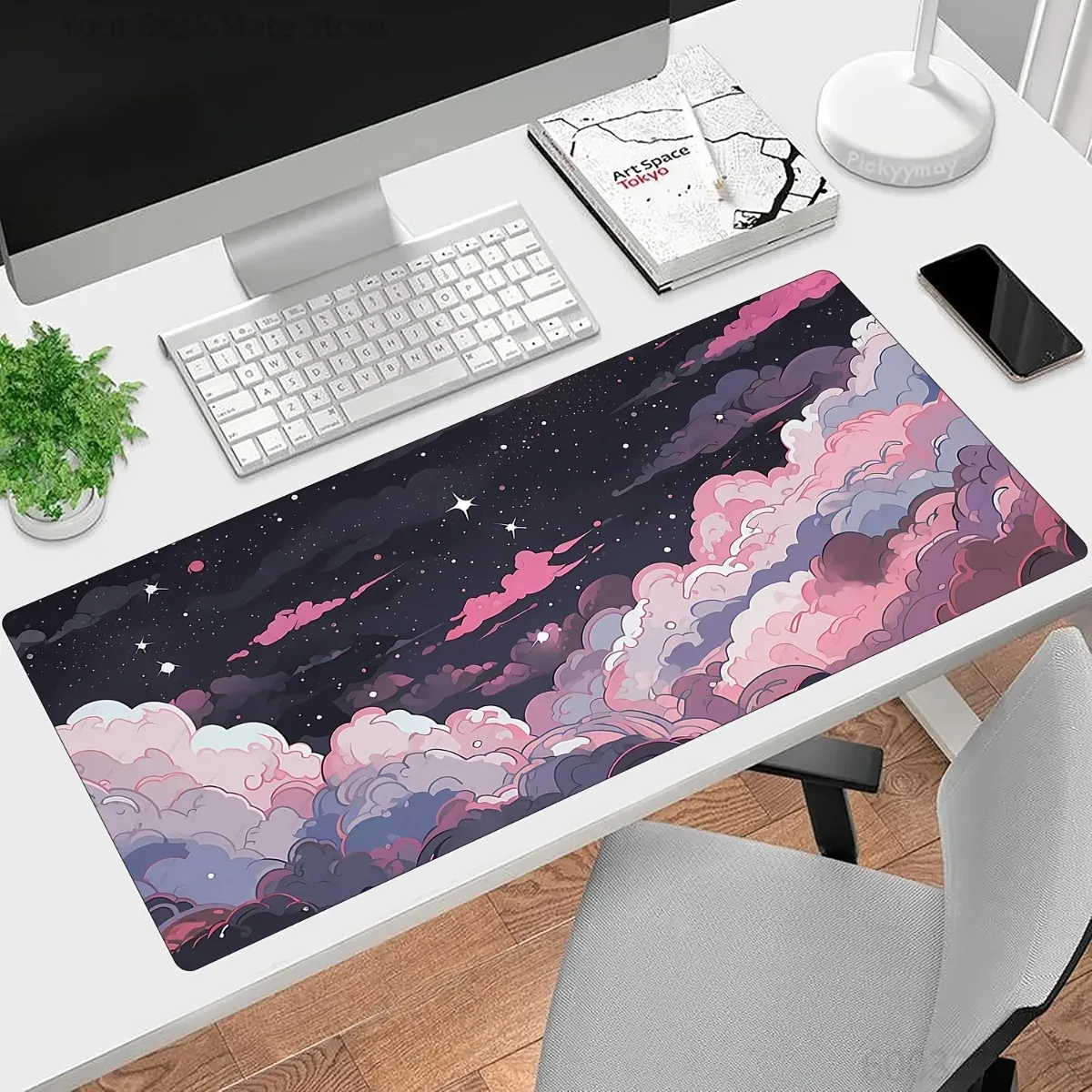 Sevimli Pembe Mor Anime Kauçuk - Desk Setup Pc And Laptop incelemesi ve fiyatı