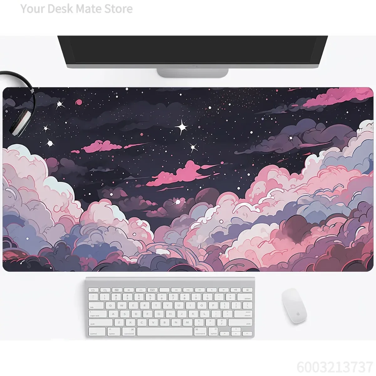 Sevimli Pembe Mor Anime Kauçuk - Desk Setup Pc And Laptop incelemesi ve fiyatı