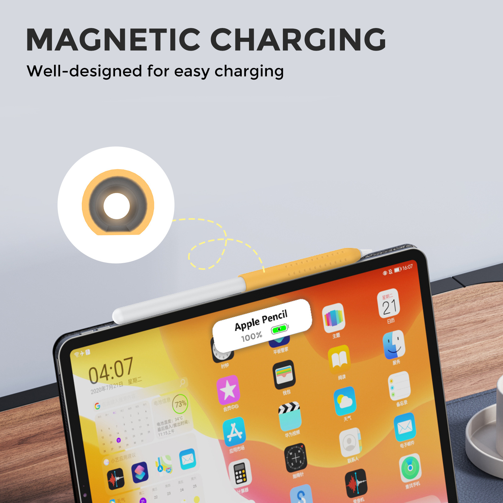 Apple Pencil 1 2 3 için 1 PC S - Pen Cup Magnetic incelemesi ve fiyatı