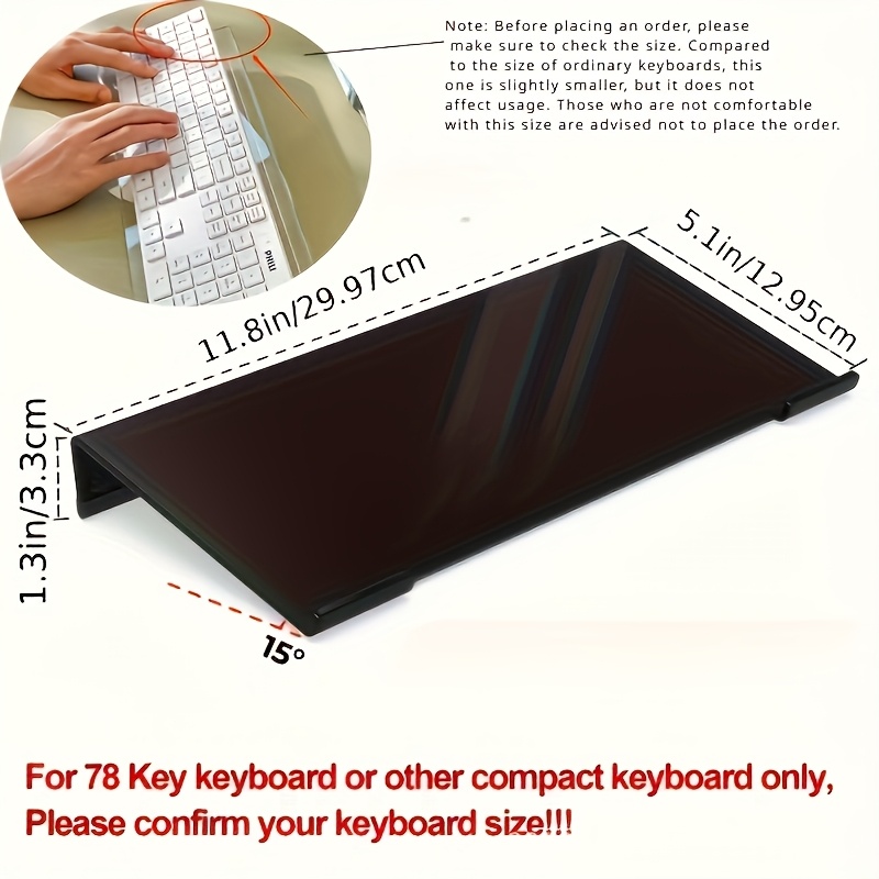 Akrilik klavye standı, şeffaf  - Desk Setup Design incelemesi ve fiyatı