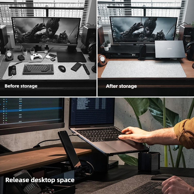 Modüler Monitör Yükseltici Sta - Desk Setup For Laptop And Monitor incelemesi ve fiyatı