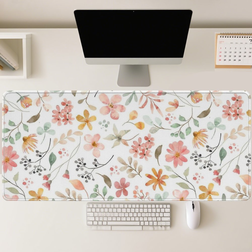 Pembe Sarı Çiçekli Mouse Pad M - Yellow Desk Setup incelemesi ve fiyatı