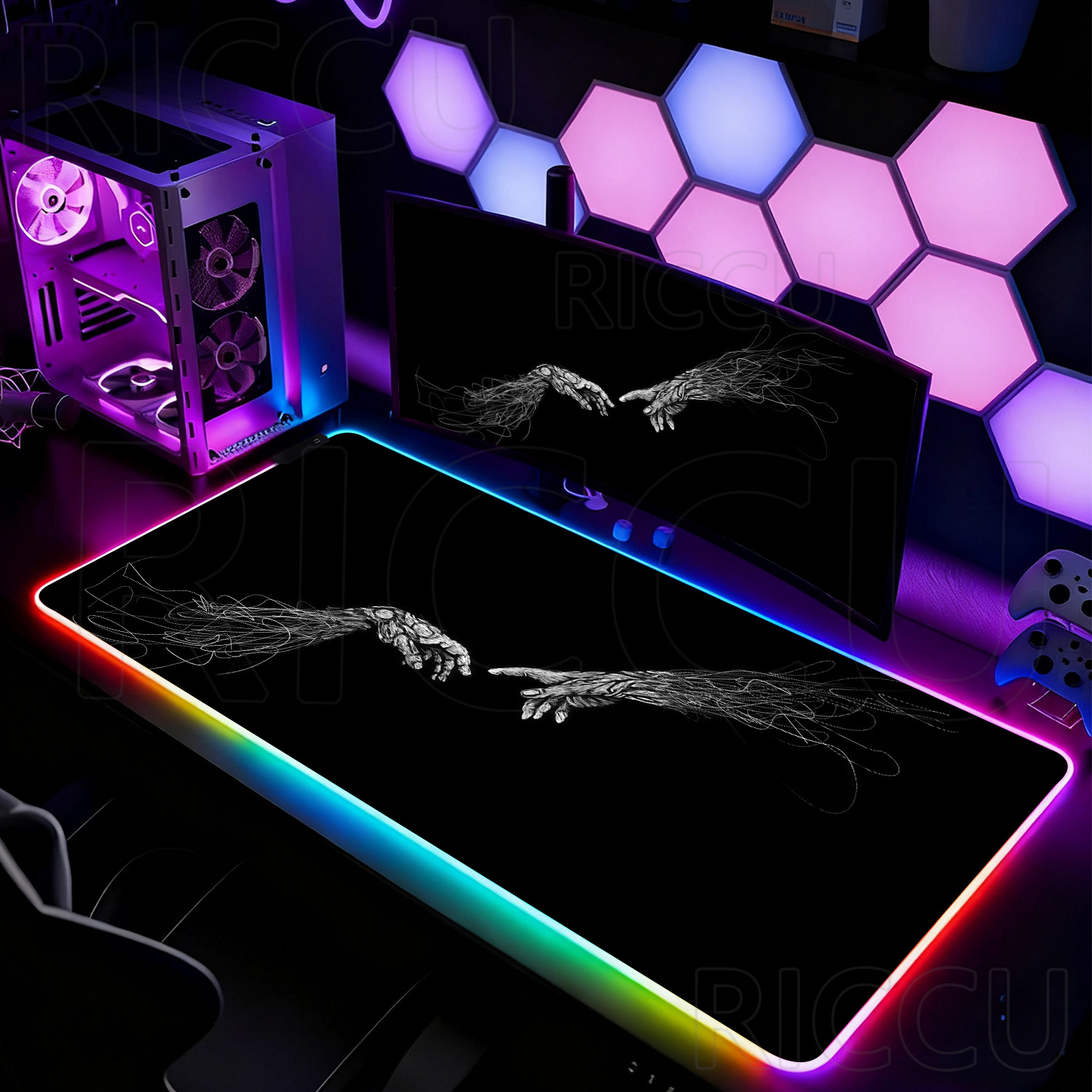 RGB XXL HD Büyük Siyah Beyaz G - Desk Setup Rgb incelemesi ve fiyatı
