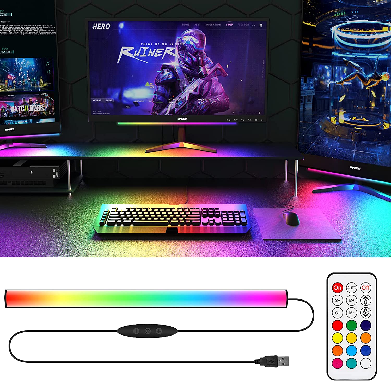 Monitör Altında Işık Çubuğu RG - Desk Setup Rgb incelemesi ve fiyatı