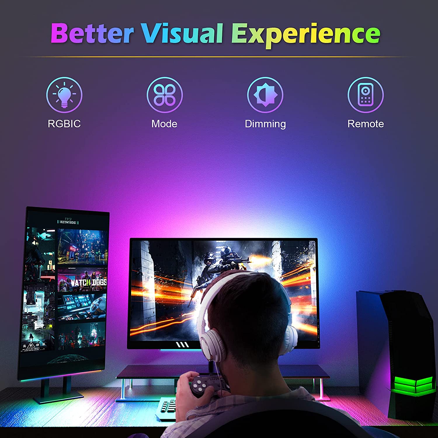 Monitör Altında Işık Çubuğu RG - Desk Setup Rgb incelemesi ve fiyatı