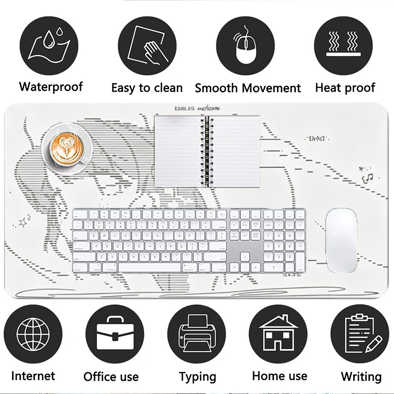 1 adet deri Mouse Pad Anime me - Desk Setup Cute incelemesi ve fiyatı